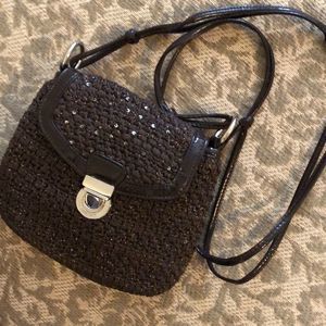 The Sak Small Strappy Copper Brown Woven   Sparkle Flecks/Specks CrossBody/Purse